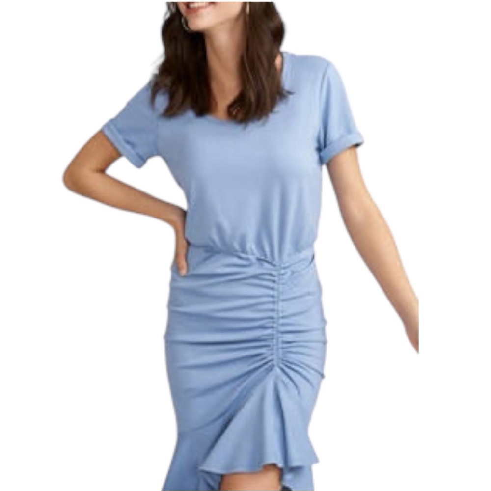 Caldwell Collection Blue Midi Dress with Elegant Design - Picture 2 of 7